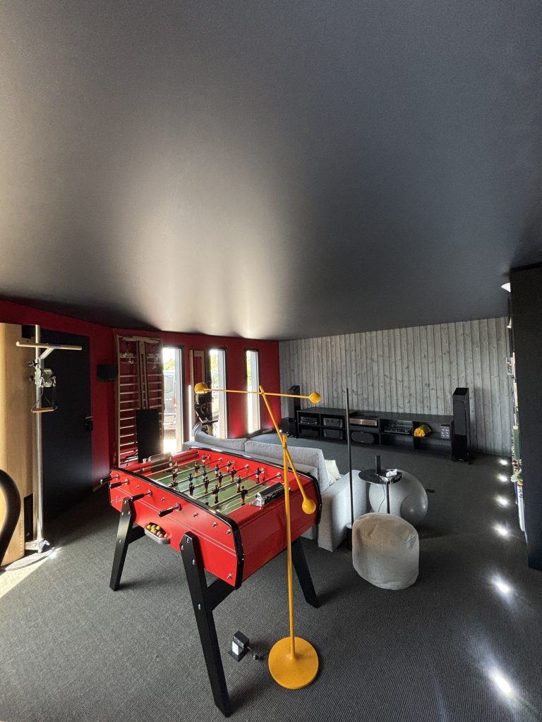 Plafond tendu noir mat - Plafond Tend'Oc